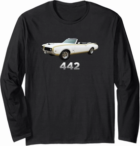 442 Oldsmobile Cutlass Classic Car Show 1970 1971 1972 Long Sleeve T-Shirt