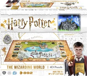 4D Cityscape Harry Potter Wizarding World Hogwarts & Hogsmeade Puzzle Standard, Multi (51108)