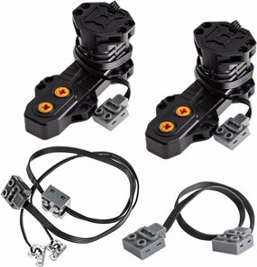 4pcs Technic-Motor-Kit with Buggy-Motor-Monster-Motor-Extension-Cord-Light-Cable, Compatible with Technic-Parts for STEM MOC Project Replacement-Parts