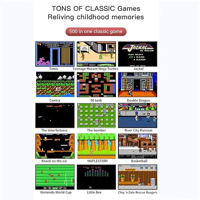 500 Games Mini Handheld Retro Portable Video Game Console