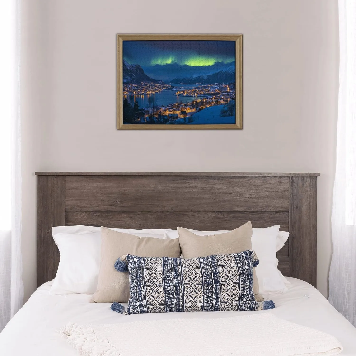 500 Piece Jigsaw Puzzle for Adults Norwegian Polar Towns,Ideal for Relaxation and Family Fun,Enjoy The Puzzle Solving Process,Classic Scenery Wooden Puzzles,Gifts for Friends and Family