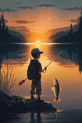 500 Pieces Fishing Junior Puzzle for Adults, Jigsaw Puzzles Medium Difficulty Fun Family Games Great Gift Ideas for Women and Man