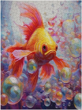 500 Pieces Puzzles for Adults - Fish Funny Puzzle, Seek and Find Activities, Puzzle Toys for Toddlers and Kids