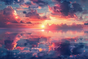 500 Pieces Sunset Lake, Exquisite Scenery Puzzle, Solid Block Puzzle, Adult Challenge Activity, Unique Gift Ideal Gift and Home Decor Challenging Puzzle Experience