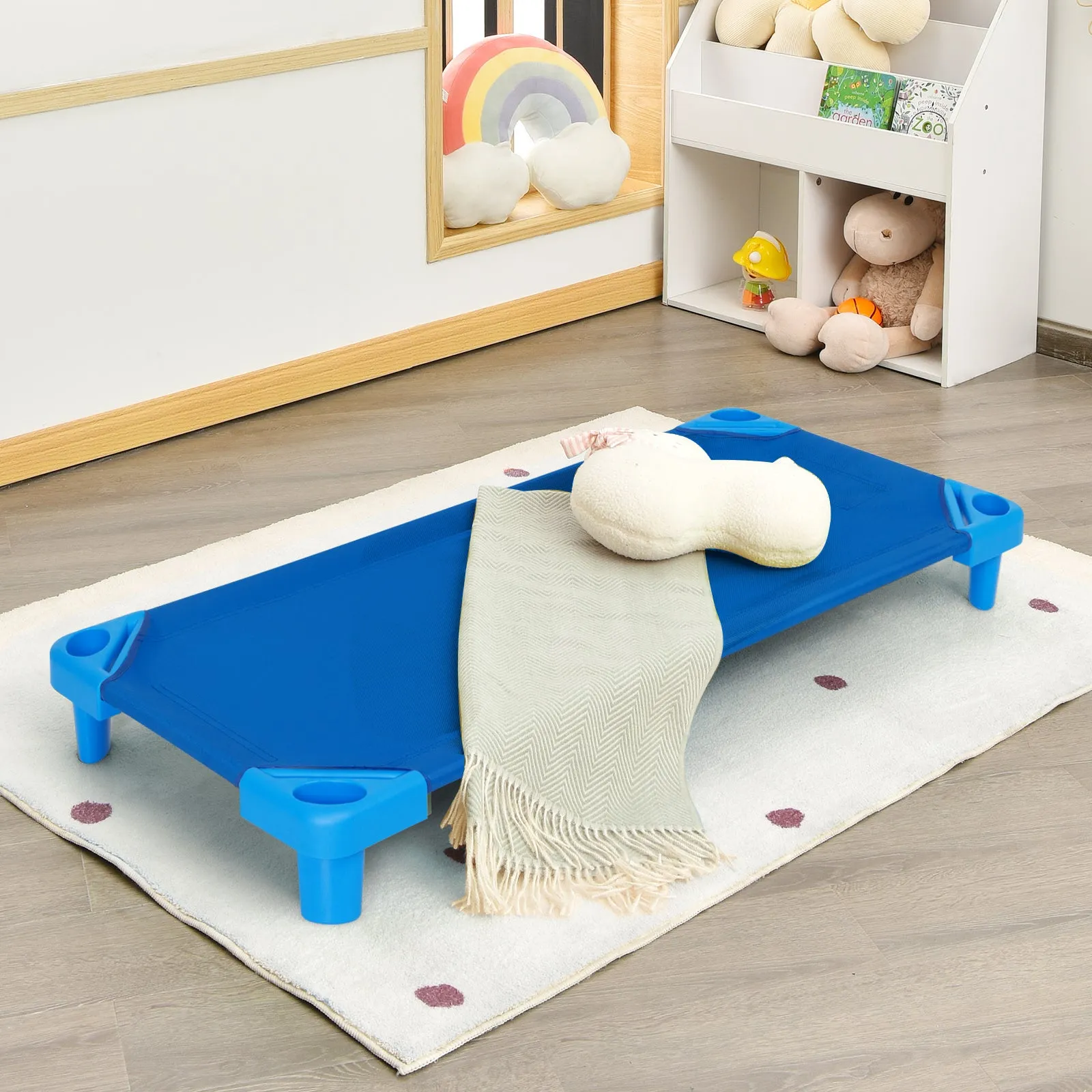 52 Inch x 23 Inch Pack of 6 Kids Stackable Daycare Rest Mat