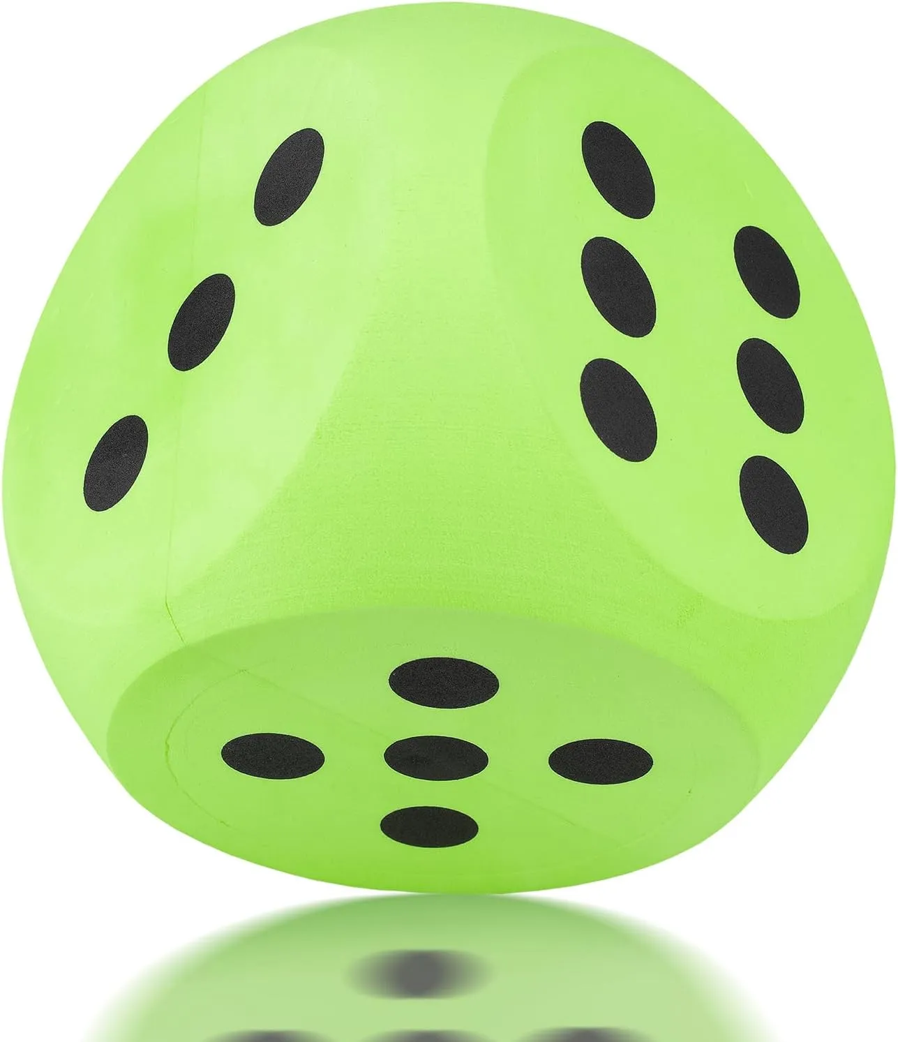 6 Inches Foam Dice,Jumbo EVA Large Dice Educational Toy,Blank Slate Board Game to Get Your Lucky Numbers for Parties and Gifts(Green)