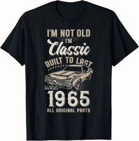 60th Birthday Born in 1965 Classic Car T-Shirt