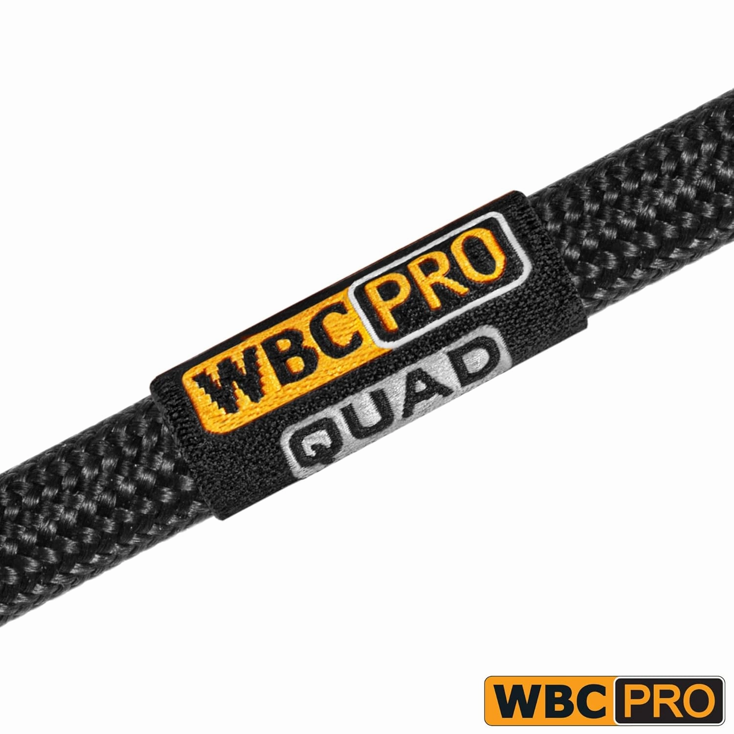6 Foot - WBC-PRO-Quad Ultra-Silent Ultra-Flexible Balanced Star-Quad Cable with Amphenol QS3R-AU ¼ Inch (6.35mm) Gold Right-Angled TRS Stereo Phone Plugs & Black Tweed Jacket