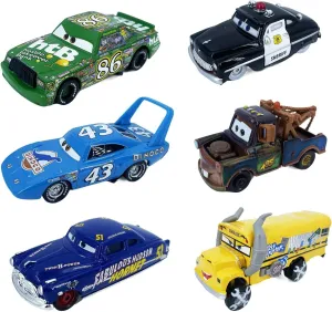 6PCS Metal Car Toy Set, 1:55 Scale Diecast Mini Vehicles, Portable & Collectible Model Cars for Kids 3 for Boys and Girls