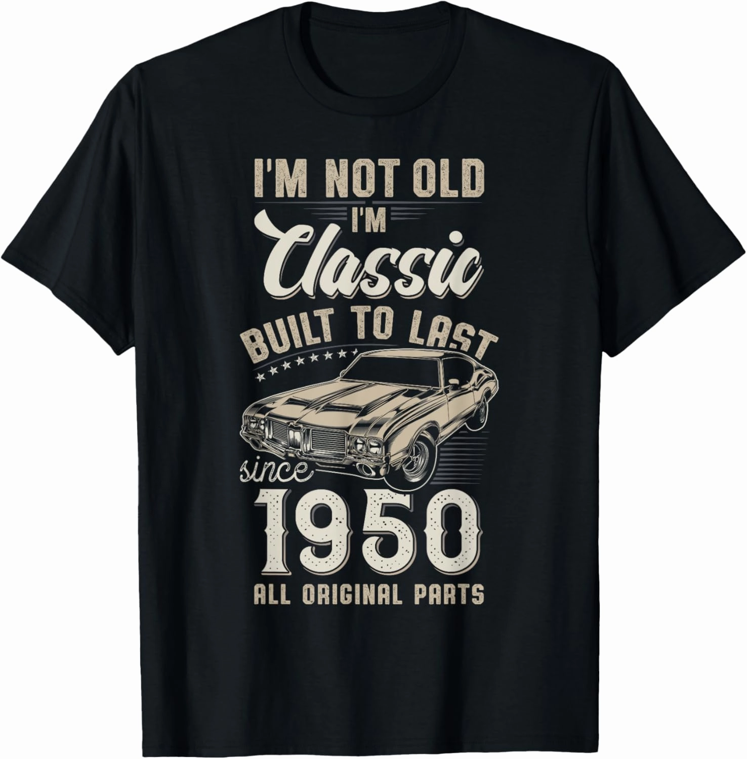 75th Birthday Born in 1950 Classic Car T-Shirt