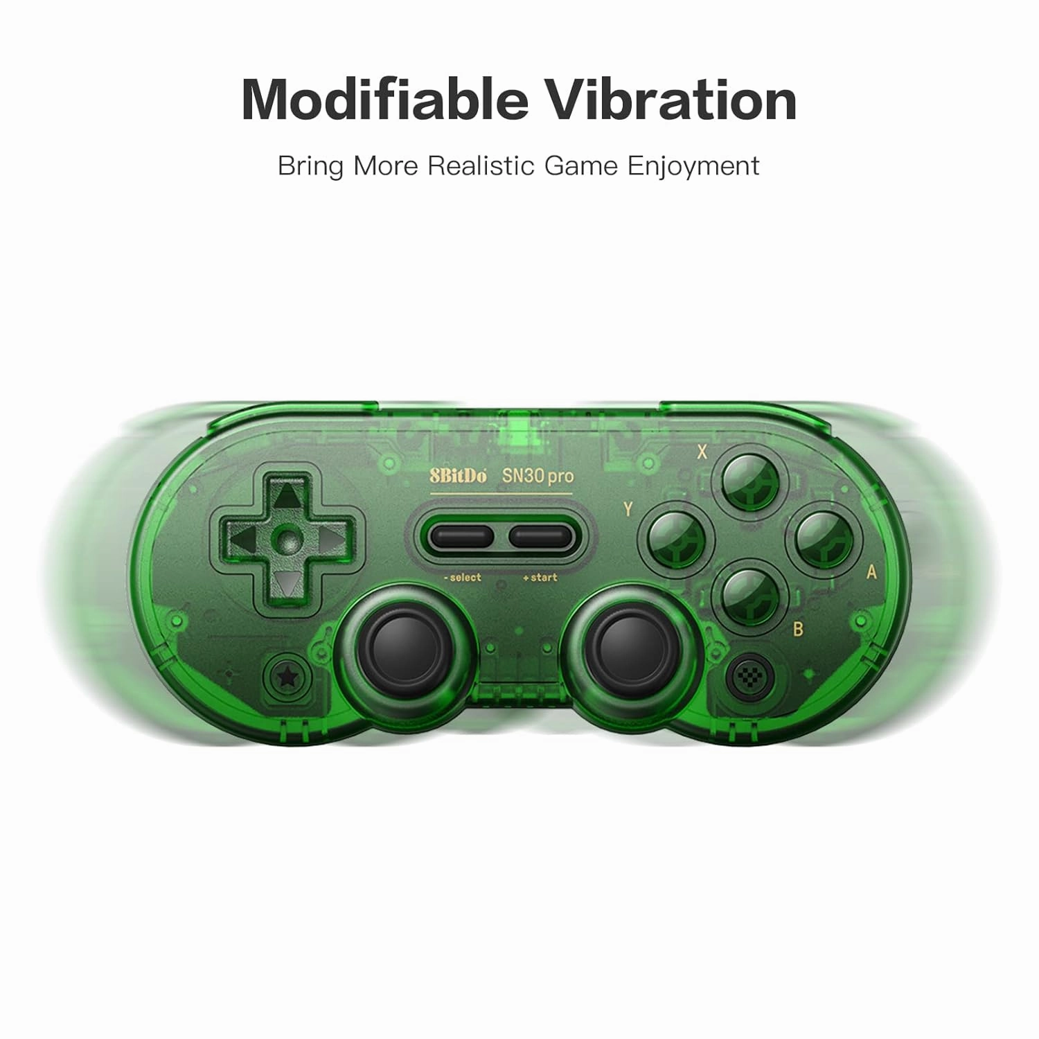 8Bitdo SN30 Pro Switch Wireless Bluetooth Game Controller Gamepad (Hall Effect Joystick Update) for Switch Steam Mac PC Android Windows MacOS (Green)