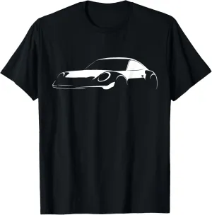 911 Silhouette Retro Car Classic Vintage Light Design Tee T-Shirt