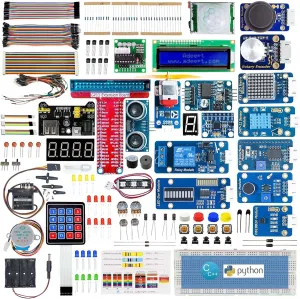 Adeept Ultimate Starter Kit for Raspberry Pi 4 3 B  B 3B 3B  2B, Python C Code, 40 Projects, STEM Education Kit, DIY Electronic Components Comprehensive Starter Kit with 480 Pages PDF Manual