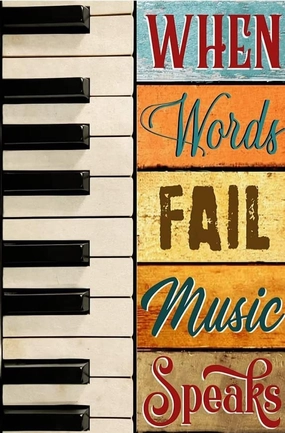 Adults Kids 1000 Pieces Wooden Jigsaw Puzzle Playing Piano When Words Fail Music Speaks Puzzle Challenging Educational Fun Family Games Toys Gifts for Home Kitchen Decor Family Activities