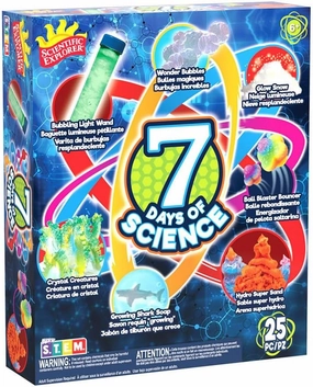 Alex Toys 7 Days of Science, Fun Easy Science Experiments for Kids Ages 6-10. 25 Pieces Fun, Safe, Everything Included.
