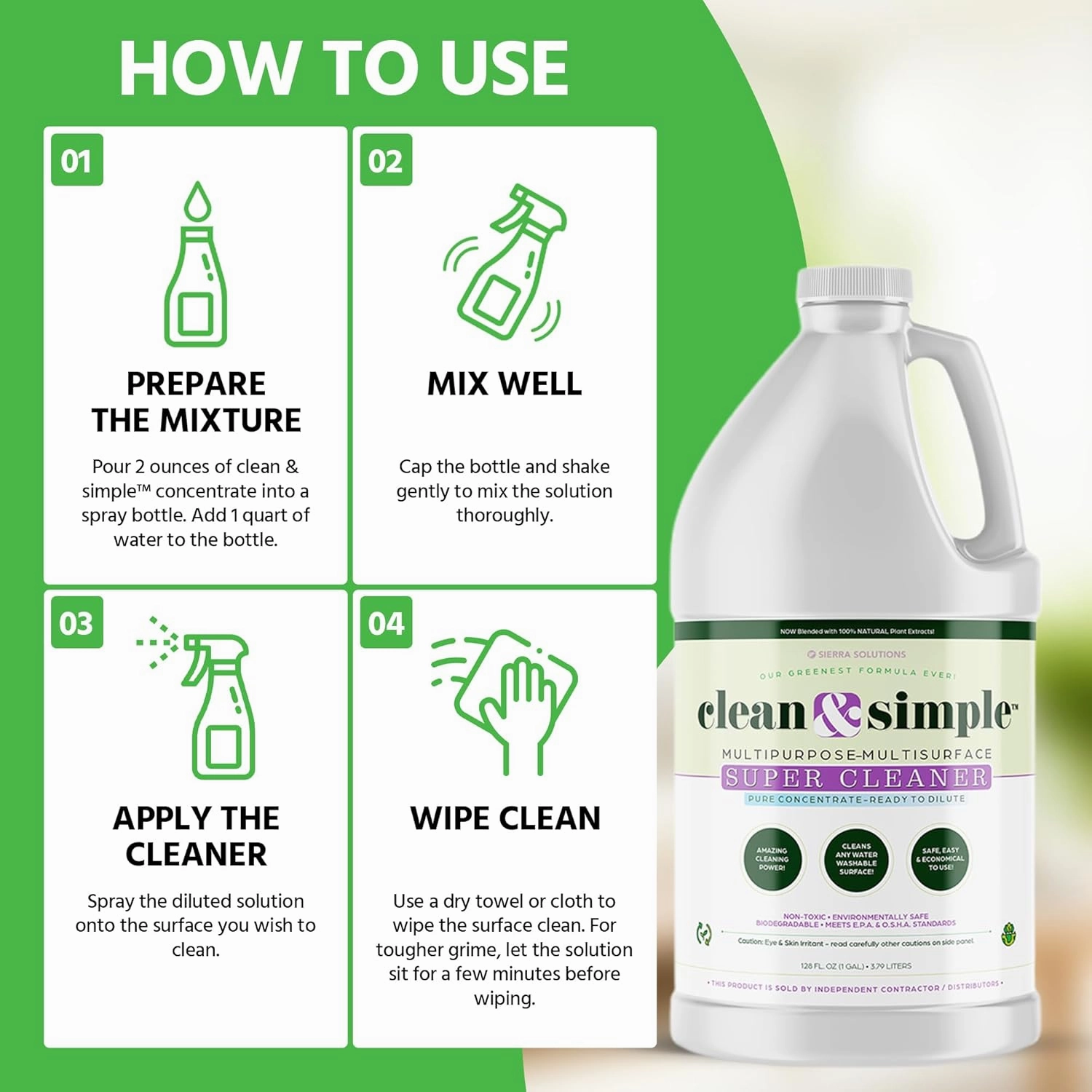All-Purpose | Household Cleaner | clean & simple™ SUPER CLEANER concentrate