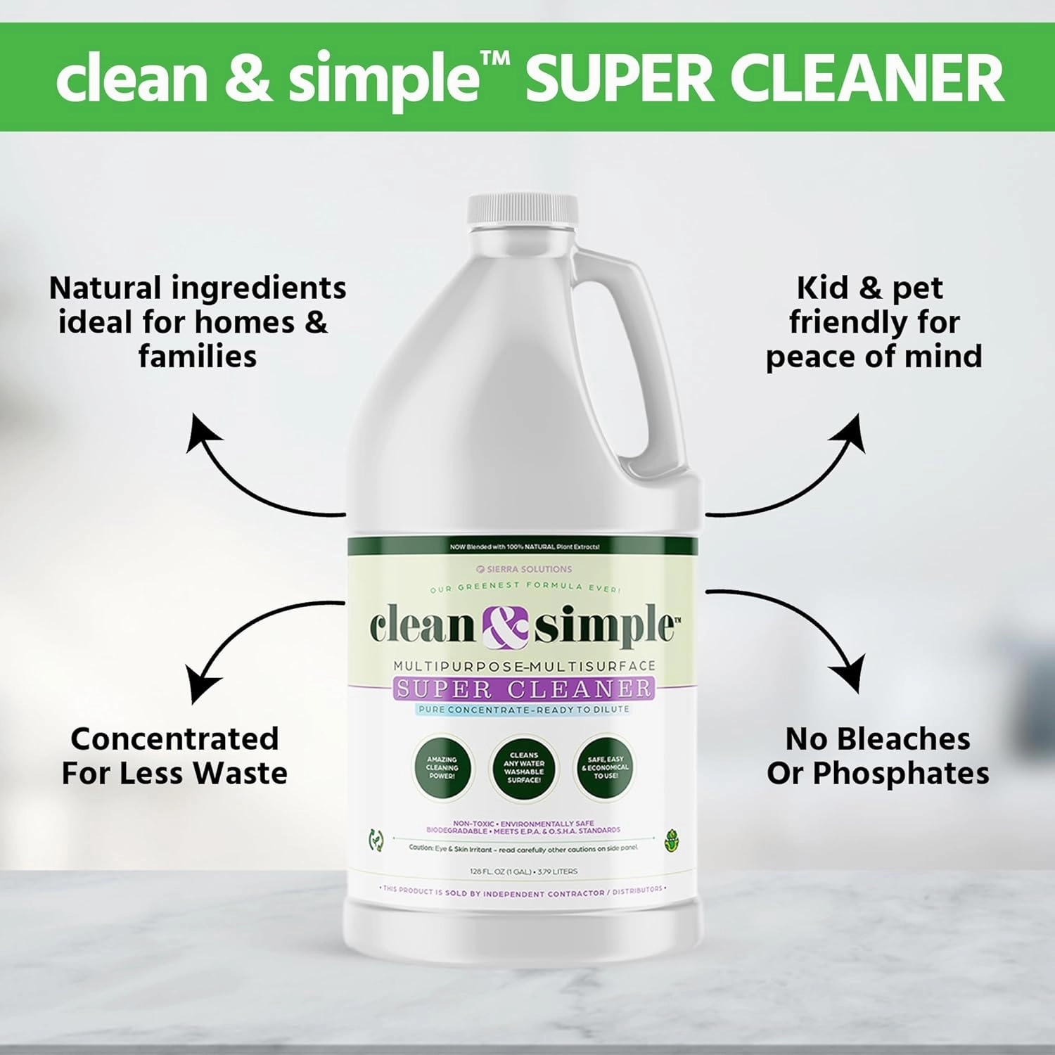 All-Purpose | Household Cleaner | clean & simple™ SUPER CLEANER concentrate