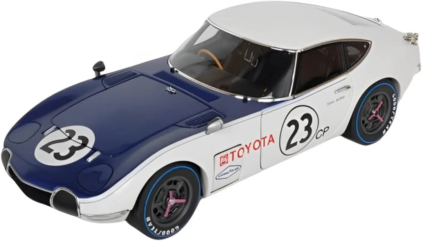 Alloy Resin Car Vehicle Model Fit for Toyota 2000GT 1 18 Alloy Racing Car Model Artwork Collectibles Souvenir Display Festive Deluxe Gift (Color : B)