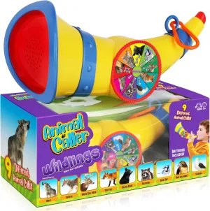 Animal Caller Outdoor Toy – 9 Real Animal Sounds | Birthday & Outdoor Adventure Gift for Boys Ages 3-7 | Nature Sound Toy, Batteries Included