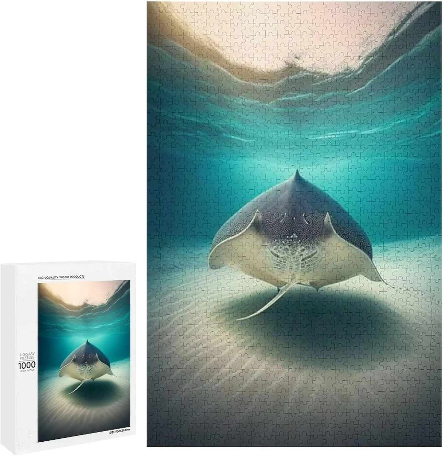 Animal Jigsaw Puzzles, Strange Fish Themed Puzzles for Adults - 1000 Pieces Jigsaw Puzzles, Educational Games Gift for Elders Family and Friends
