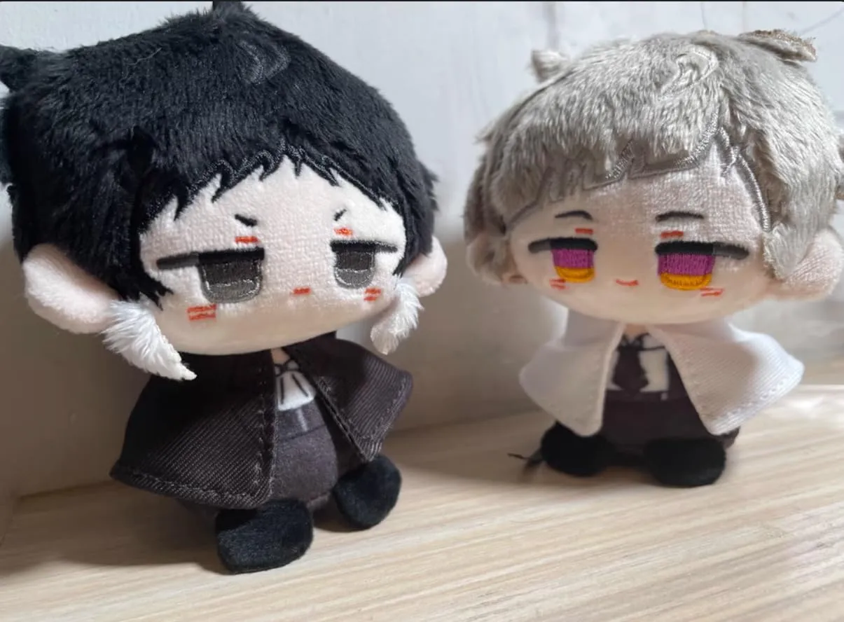 Anime Plush Doll Dazai Osamu Nakahara Chuuya Edogawa Rampo Mini Pendant Keychain Cute Toy Kids Gift（ Nakajima Atsushi ）