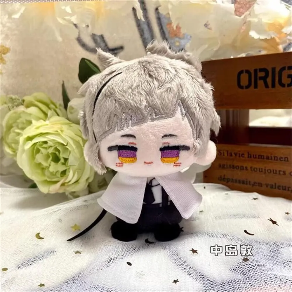 Anime Plush Doll Dazai Osamu Nakahara Chuuya Edogawa Rampo Mini Pendant Keychain Cute Toy Kids Gift（ Nakajima Atsushi ）