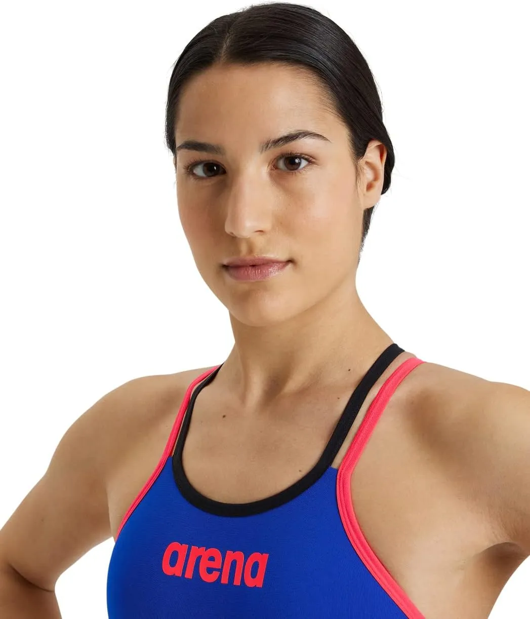 ARENA One Women's Sports Swimsuit Double Cross Back MaxLife One Piece Pool Racing Training Competitive Swim Bathing Suit