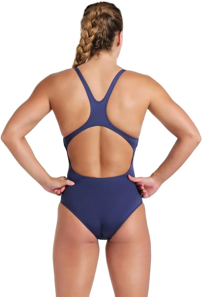 ARENA Women's Solid Team MaxLife Swimsuit Swim Pro Open Back One Piece Racing Bathing Suit Competition Training Swimwear