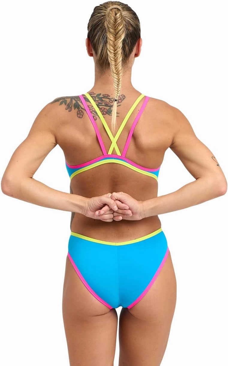 ARENA One Women's Sports Swimsuit Double Cross Back MaxLife One Piece Pool Racing Training Competitive Swim Bathing Suit