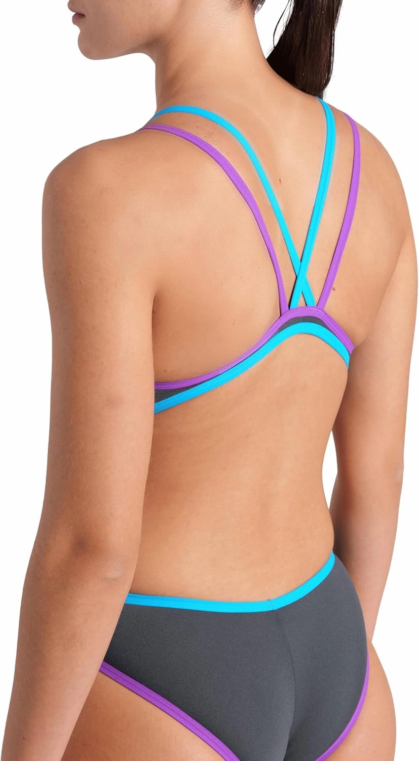 ARENA One Women's Sports Swimsuit Double Cross Back MaxLife One Piece Pool Racing Training Competitive Swim Bathing Suit