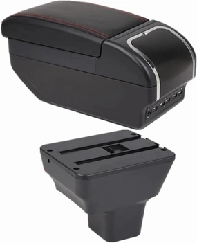 Armrest Box for Kicks 2016 2017 2018 2019 2020 2021 2022 2023 Double Layer Car Armrest Box Central Console Armrest Storage Box Car Arm Rest