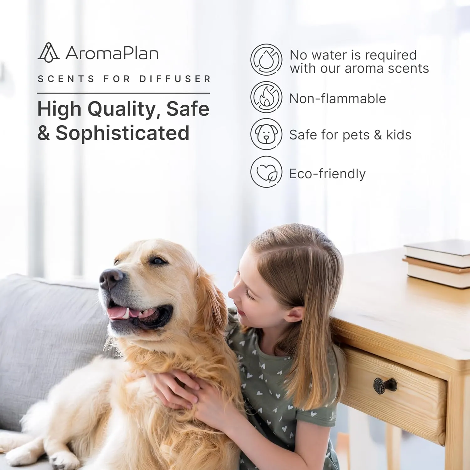 AromaPlan Home Luxury Scents, Hotel Premium Collection Set- 5 Star Hotel Collection- Natural, Non-Toxic Cold Air Diffuser Oil - Gift Ready, Diffuser Oils Scent (6 Pack/ 0.85 fl.oz (25 ml)