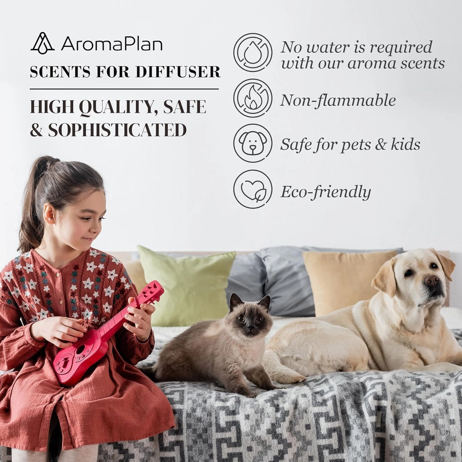 Aromaplan Hotel Scents Inspired by Baccarat Rouge 5 Fl Oz (148ml), Home Luxury Aroma & Hotel Fragrance Diffuser Oil for Aromatherapy- USA Made, Bigger Bottle, Bolder Aroma & Longer Lasting