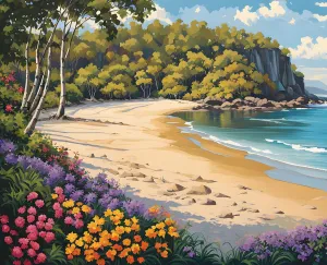 Australia Collection PD (59) - Noosa Heads, QLD - Van-Go Paint-by-Number 60x75cm DIY Frame