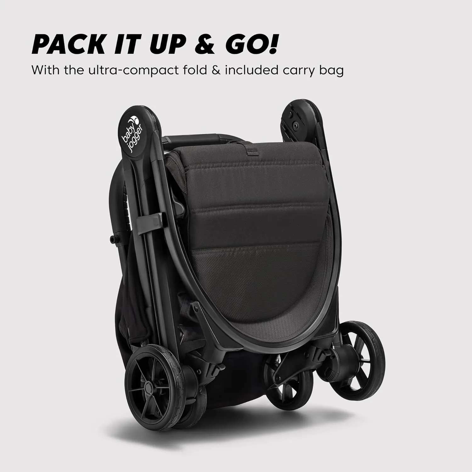 Baby Jogger City Tour 2 Eco Collection Stroller, Lightweight, Easy-Fold, Adjustable Calf Support - Eco Black