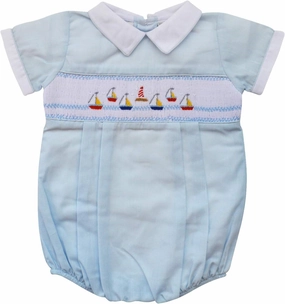 Baby Boys Hand Smocked Classic Creeper