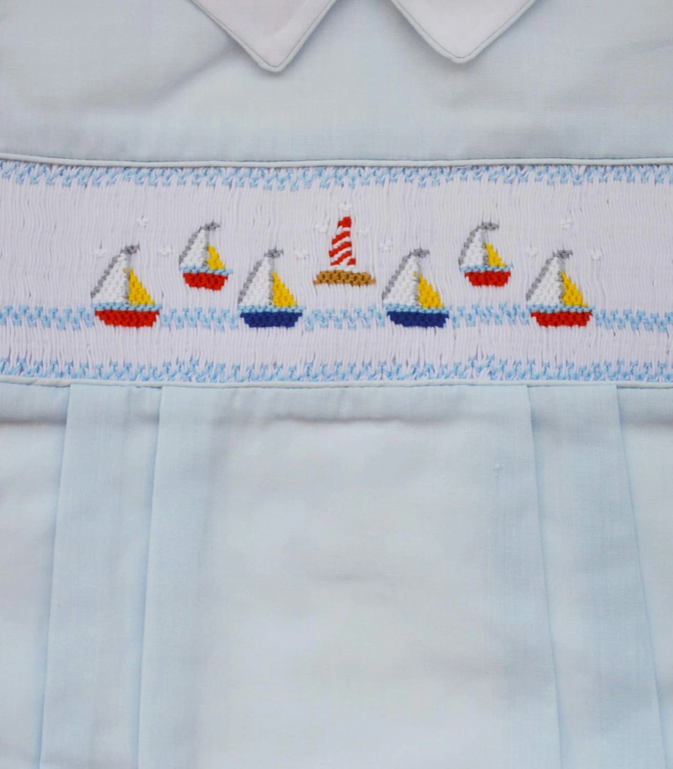 Baby Boys Hand Smocked Classic Creeper