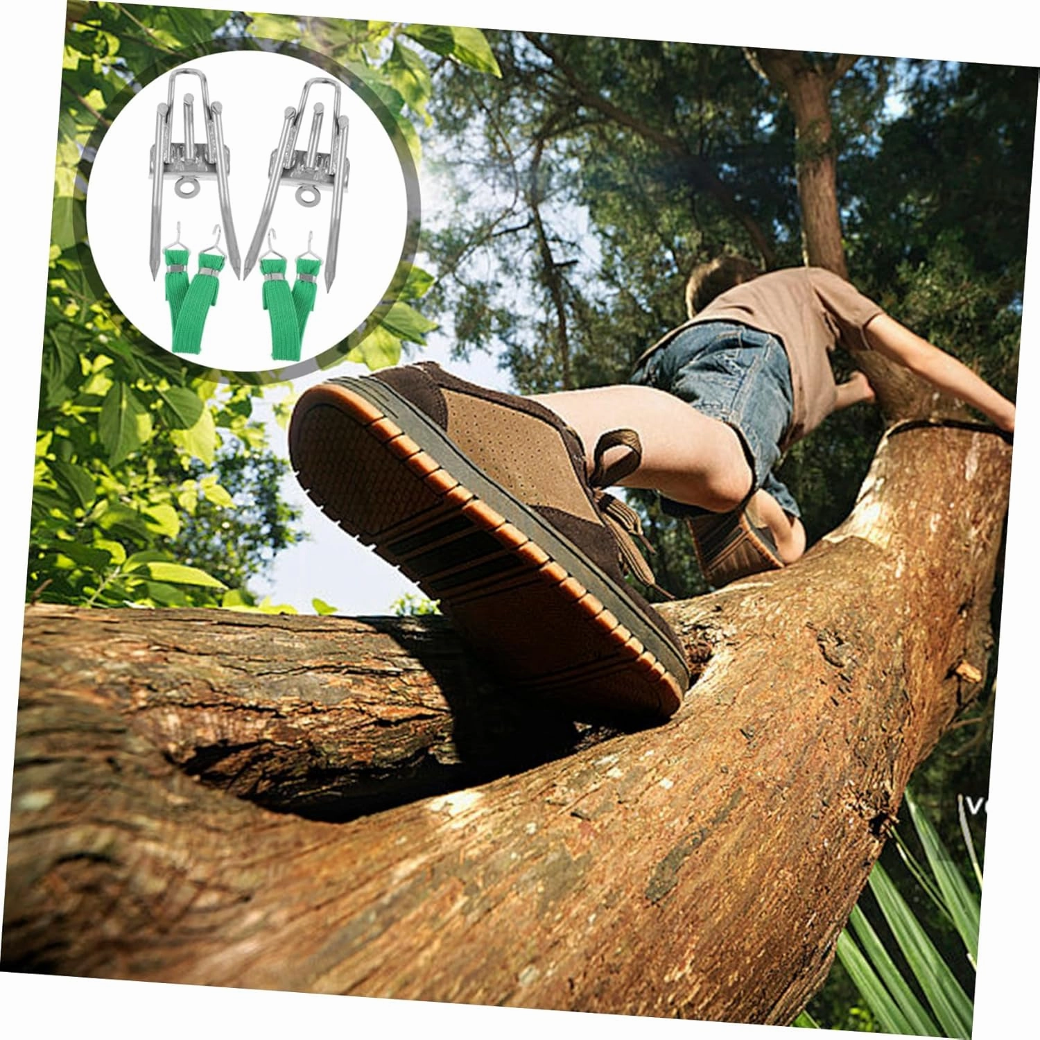 balacoo Portable Spike Tree Climbing Spike Anti-Skid Climbing Spike Metal Climb Tools