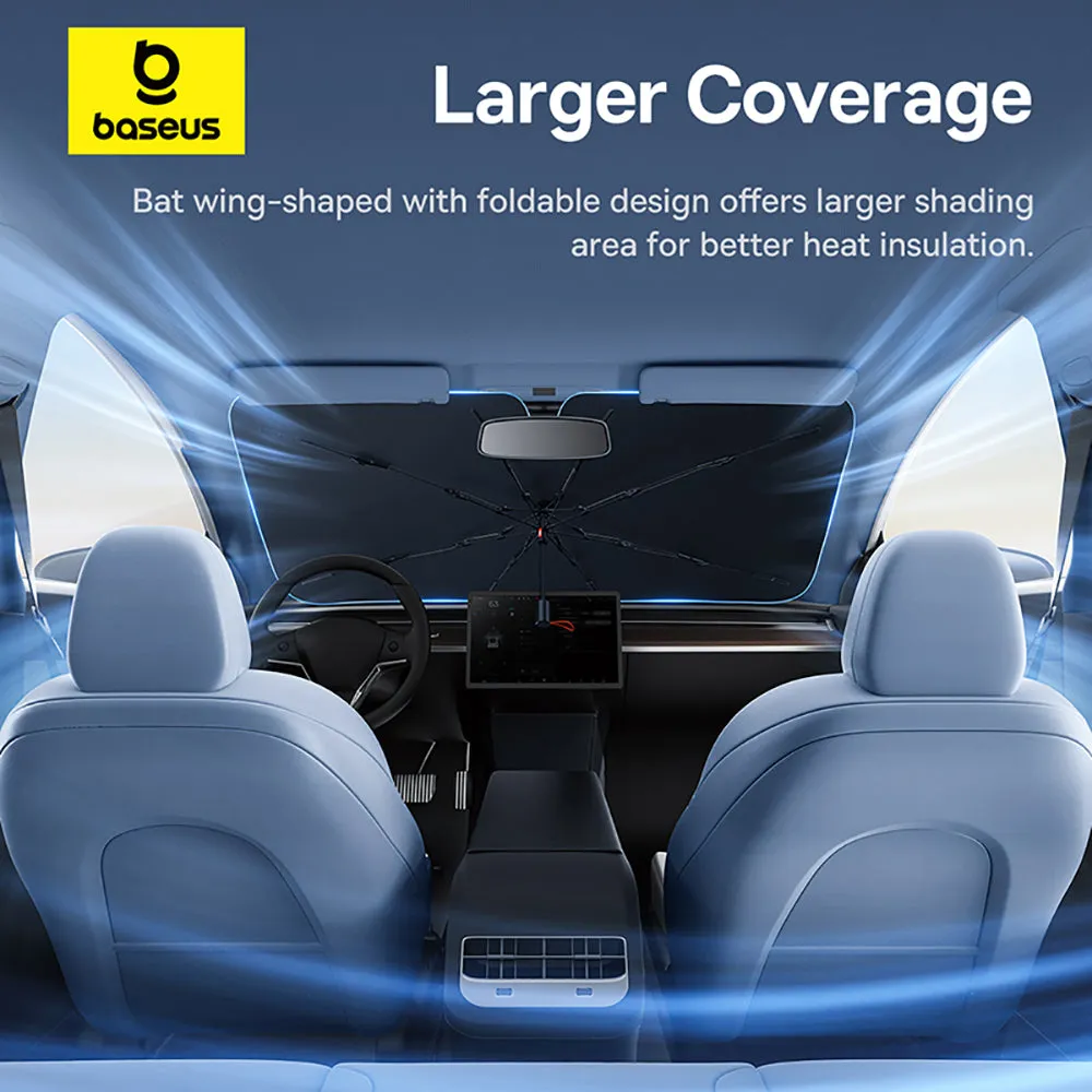 Baseus CoolRide Windshield Sun Shade Umbrella - Stellar Black