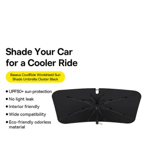 Baseus CoolRide Windshield Sun Shade Umbrella - Stellar Black