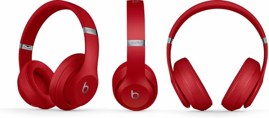 Beats Studio3 Wireless Headphones - Red (Renewed)