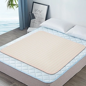 Bed Pee Pads for Incontinence Washable, 40"x 55" Large Reusable Waterproof Soft Pee Pads for Urine Adults, Elderly, Seniors, Women, Kids & Pets - Rayon Fiber Protective Pad for Bed, Couch, Sofa-Beige