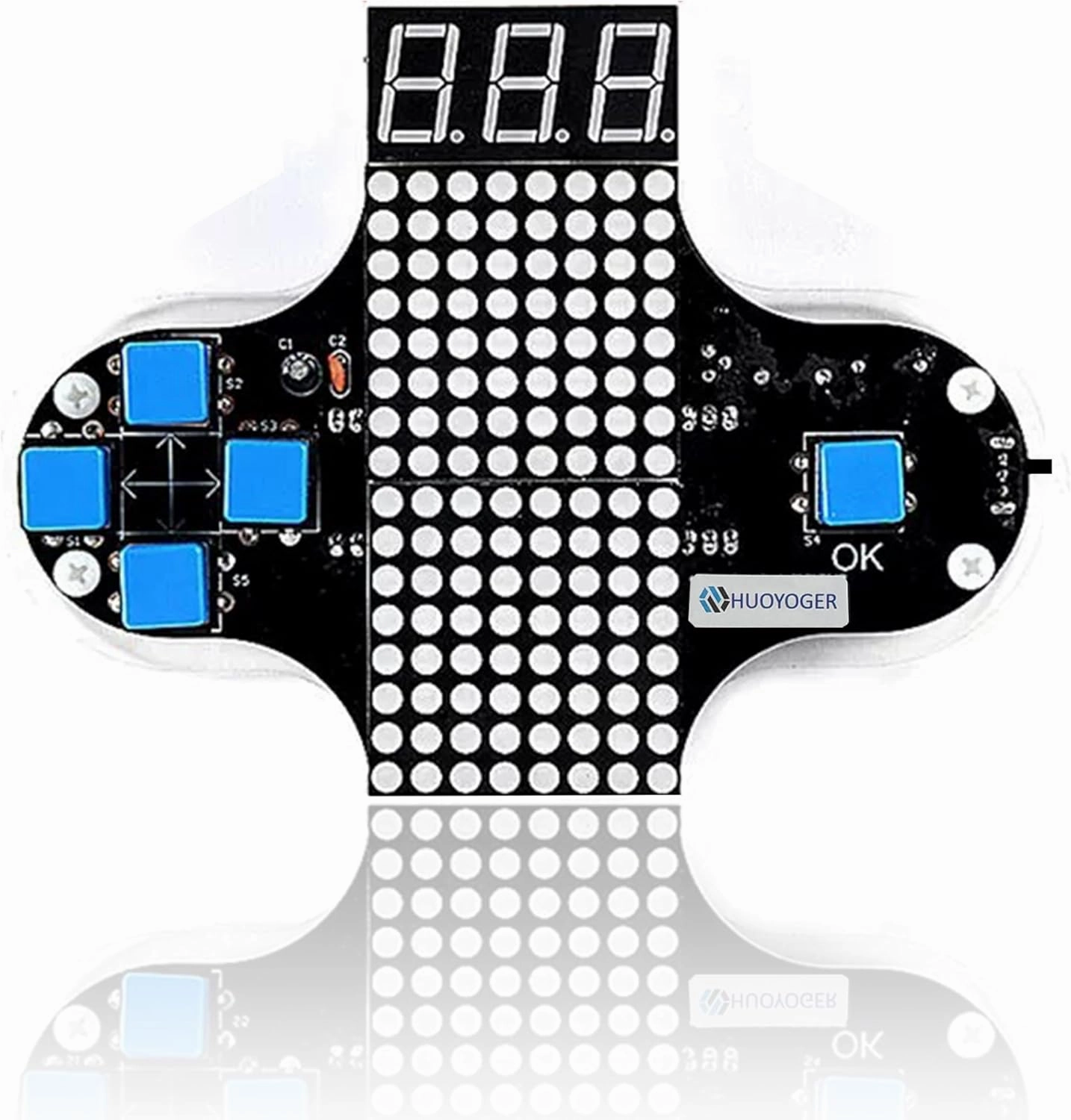 Beginner-Friendly DIY Handheld Gaming Console Soldering Kit - Ideal Electronics Training Board for Teens by HUOYOGER