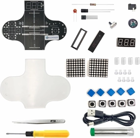 Beginner-Friendly DIY Handheld Gaming Console Soldering Kit - Ideal Electronics Training Board for Teens by HUOYOGER