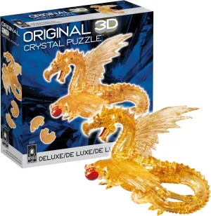 BePuzzled, Dragon Deluxe Original 3D Crystal Puzzle, Perfect for Puzzlers Ages 12 and Up, Challenging to Complete and Beautiful to Display, Collect Them All