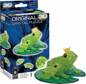 BePuzzled | Frog Standard Original 3D Crystal Puzzle, Ages 12 and Up