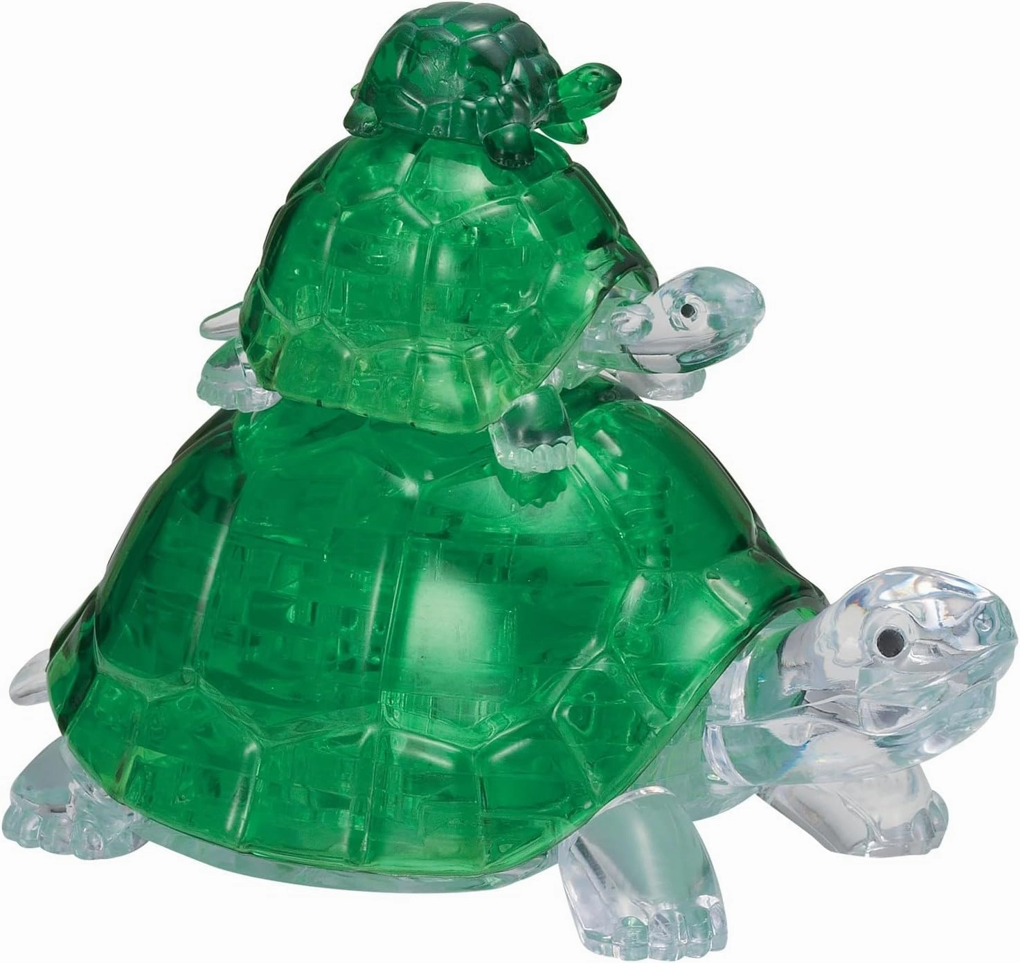 BePuzzled | Turtles Original 3D Crystal Puzzle, Ages 12 and Up, Green