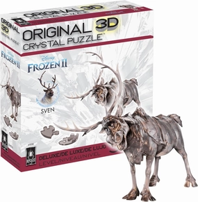 BePuzzled, Disney Sven The Reindeer Deluxe Original 3D Crystal Puzzle, Perfect for Puzzlers Ages 12 and Up, Challenging to Complete and Beautiful to Display, Collect Them All