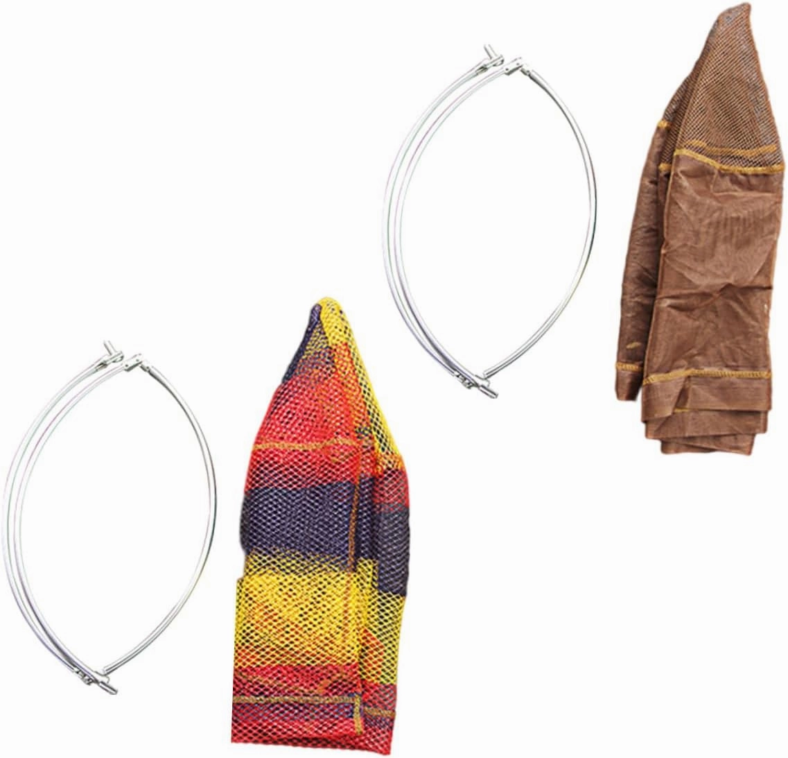 BESPORTBLE 1pc Copy Net Head Nylon Fishing Net for Kids - Versatile Dip Net Versatile Dip Mesh Catching Bugs Nets Folding Brail Mesh Replacement Fish Portable Brail Mesh Toys Net Bag Coffee