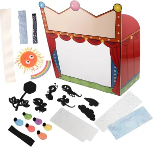 BESTonZON 1set Shadow Puppet Kit for Boy Girl Interactive Puppet Theater Accessories for Classroom Storytelling Creative Learning Crafting Tools for Engaging Play